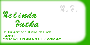 melinda hutka business card